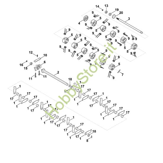 Picture of E - Unità  di arieggiamento, rullo con lame LE 240.0